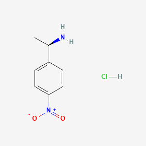 Chemical structure of (R)-1-(4-Nitrophenyl)ethanamine hydrochloride