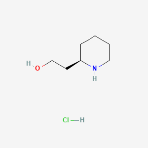 Chemical structure of (R)-2-(Piperidin-2-yl)ethanol hydrochloride