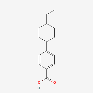 Chemical structure of 4-((1r,4r)-4-Ethylcyclohexyl)benzoic acid