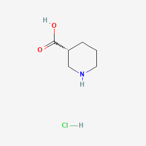 Chemical structure of (R)-Piperidine-3-carboxylic acid hydrochloride