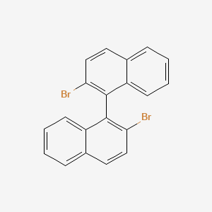 Chemical structure of (R)-2,2'-Dibromo-1,1'-binaphthalene