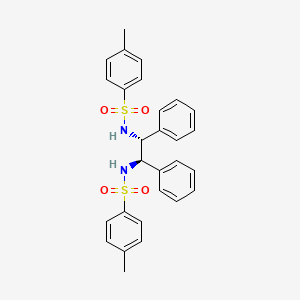 Chemical structure of (1R,2R)-N,N''-Di-p-tosyl-1,2-diphenyl-1,2-ethylenediamine