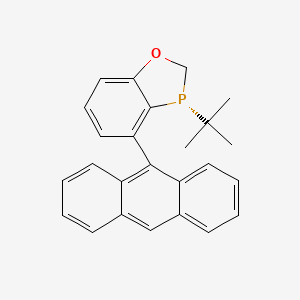 Chemical structure of (R)-4-(Anthracen-9-yl)-3-(t-butyl-2,3-dihydrobenzo[d][1,3]oxaphosphole