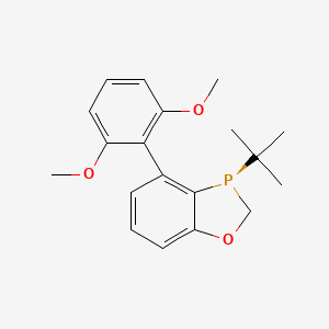 Chemical structure of (R)-3-(t-Butyl)-4-(2,6-dimethoxyphenyl)-2,3-dihydrobenzo[d][1,3]oxaphosphole