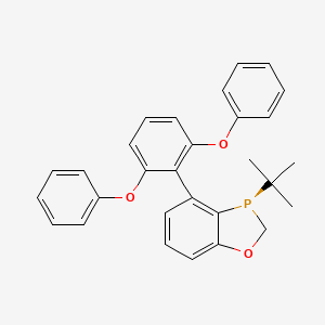 Chemical structure of (R)-3-(tert-Butyl)-4-(2,6-diphenoxyphenyl)-2,3-dihydrobenzo[d][1,3]oxaphosphole