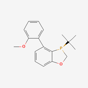 Chemical structure of (R)-3-(tert-Butyl)-4-(2-methoxyphenyl)-2,3-dihydrobenzo[d][1,3]oxaphosphole