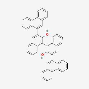 Chemical structure of (R)-3,3'-Di-9-phenanthrenyl-[1,1'-binaphthalene]-2,2'-diol