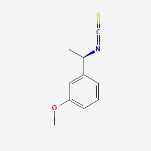 Chemical structure of (R)-(-)-1-(3-Methoxyphenyl)ethyl isothiocyanate