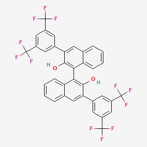 Chemical structure of (R)-3,3'-Bis[3,5-bis(trifluoromethyl)phenyl]-1,1'-bi-2-naphthol