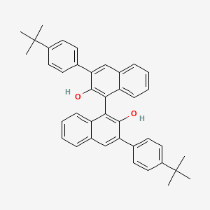 Chemical structure of (R)-3,3'-Bis(4-tert-butylphenyl)-1,1'-bi-2-naphthol