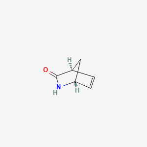 Chemical structure of (1R)-(?)-2-Azabicyclo[2.2.1]hept-5-en-3-one