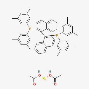 Chemical structure of Ru(OAc)2[(S)-xylbinap]