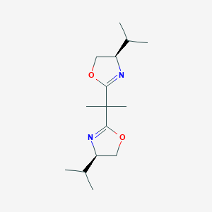 Chemical structure of (R,R)-2,2'-Isopropylidenebis(4-isopropyl-2-oxazoline)