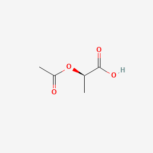 Chemical structure of (R)-(+)-2-Acetoxypropionic Acid