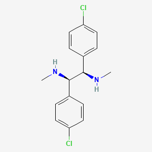 Chemical structure of (1R,2R)-1,2-bis(4-chlorophenyl)-N1,N2-dimethylethane-1,2-diamine