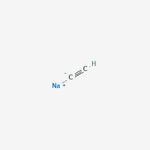 Chemical structure of Sodium acetylide (Na(C2H))