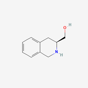 Chemical structure of (S)-(-)-1,2,3,4-Tetrahydro-3-isoquinolinemethanol