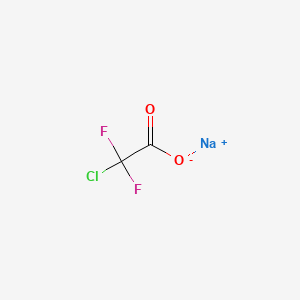 Chemical structure of Sodium chlorodifluoroacetate