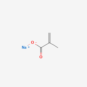 Chemical structure of Sodium methacrylate