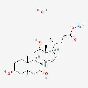 Chemical structure of Sodium cholate hydrate