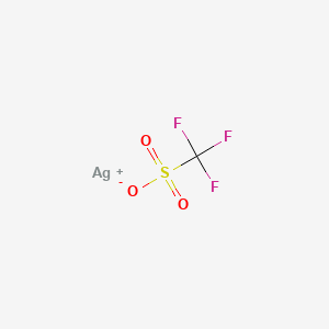 Chemical structure of Silver trifluoromethanesulfonate