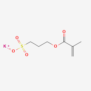 Chemical structure of Potasium 3-sulphopropyl methacrylate