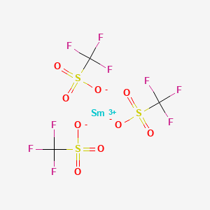 Chemical structure of Samarium(III) trifluoromethanesulfonate