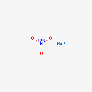 Chemical structure of Sodium nitrate -15N