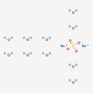 Chemical structure of Sodium sulfafe decahydrate