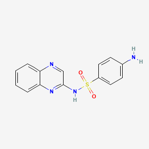 Chemical structure of Sulfaquinoxaline