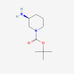 Chemical structure of (S)-(+)-3-Amino-1-Boc-piperidine