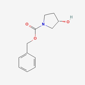 Chemical structure of (S)-(+)-1-Cbz-3-pyrrolidinol
