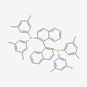 Chemical structure of (S)-(-)-XylBINAP