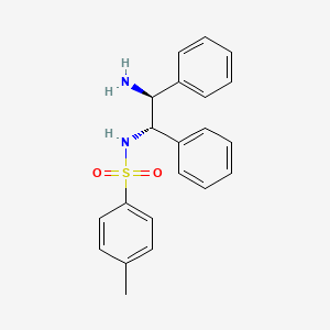 Chemical structure of (1S,2S)-(+)-N-p-Tosyl-1,2-diphenylethylenediamine