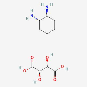 Chemical structure of (1S,2S)-(-)-1,2-Diaminocyclohexane D-tartrate