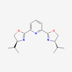 Chemical structure of (S,S)-2,6-Bis(4-isopropyl-2-oxazolin-2-yl)pyridine