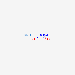Chemical structure of Sodium nitrite -15N