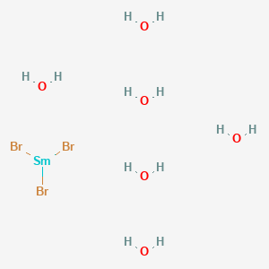 Chemical structure of Samarium bromide hexahydrate