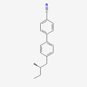 Chemical structure of (S)-4-(2-Methylbutyl)biphenyl-4'-carbonitrile