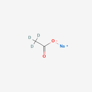Chemical structure of Sodium acetate-d?