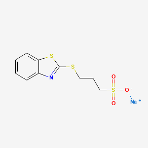 Chemical structure of Sodium 3-(benzothiazol-2-ylthio)-1-propanesulfonate