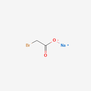 Chemical structure of Sodium bromoacetate