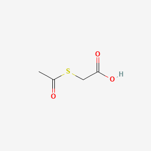 Chemical structure of (Acetylthio)acetic Acid