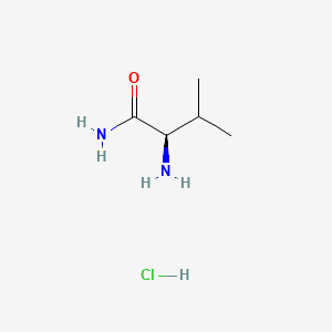 Chemical structure of D-Valinamide hydrochloride