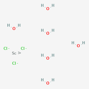Chemical structure of Scandium chloride hexahydrate