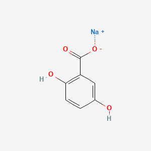 Chemical structure of Gentisic acid sodium salt hydrate