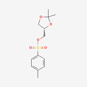 Chemical structure of (S)-(+)-2,2-Dimethyl-4-(hydroxymethyl)-1,3-dioxolane-p-toluenesulfonate