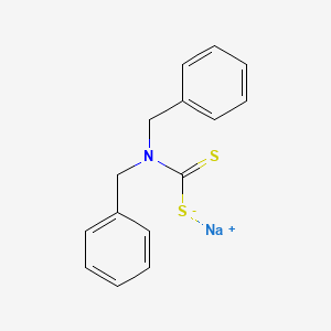 Chemical structure of Sodium Dibenzyldithiocarbamate Hydrate