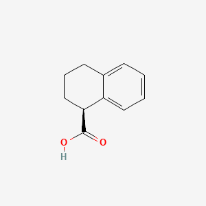 Chemical structure of (S)-1,2,3,4-Tetrahydro-1-naphthoic acid