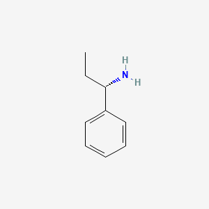 Chemical structure of (S)-(-)-1-Phenylpropylamine